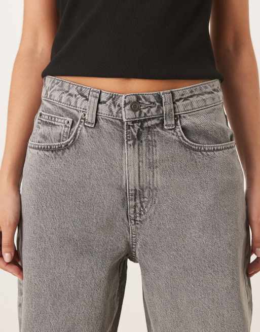 ASOS DESIGN - Smalle jeans met ballonpijpen in grijs , 4 van 5