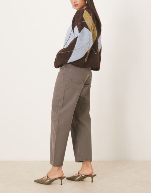 ASOS DESIGN - Smalle jeans met ballonpijpen in grijs, 3 van 5