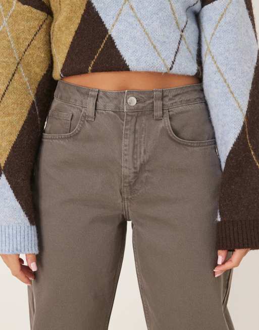 ASOS DESIGN - Smalle jeans met ballonpijpen in grijs, 4 van 5