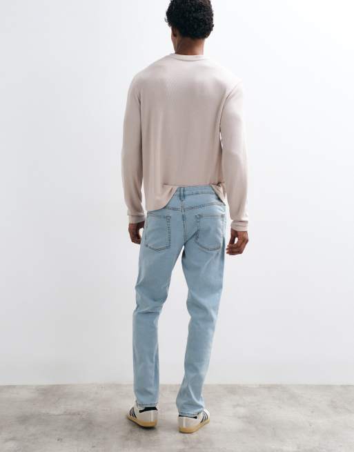 ASOS DESIGN - Smalle jeans met stretch in lichtblauwe wassing, 4 van 5