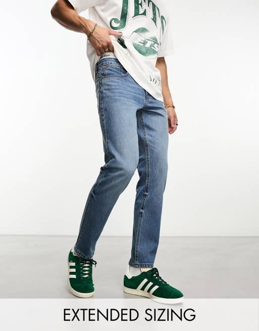 ASOS DESIGN - Smalle jeans met stretch in vintage blauwe tint