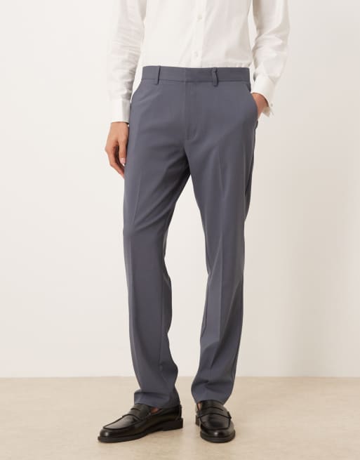 ASOS DESIGN - Smalle pantalon in donkerblauw, 2 van 5
