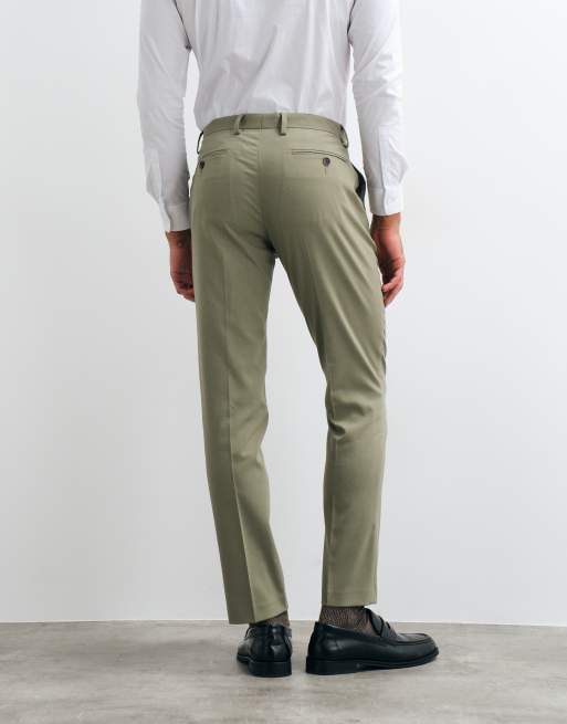 ASOS DESIGN - Smalle pantalon in groen, 4 van 5