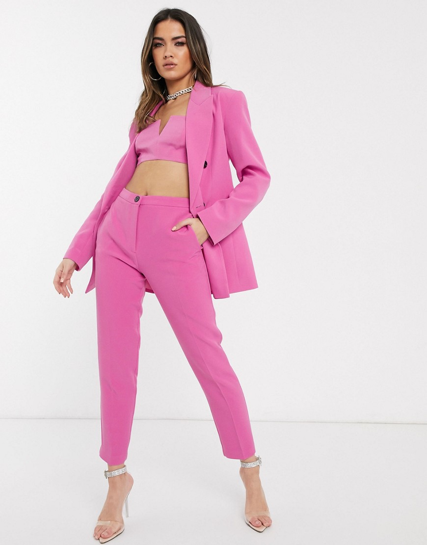 ASOS DESIGN - Smalle pantalon in roze