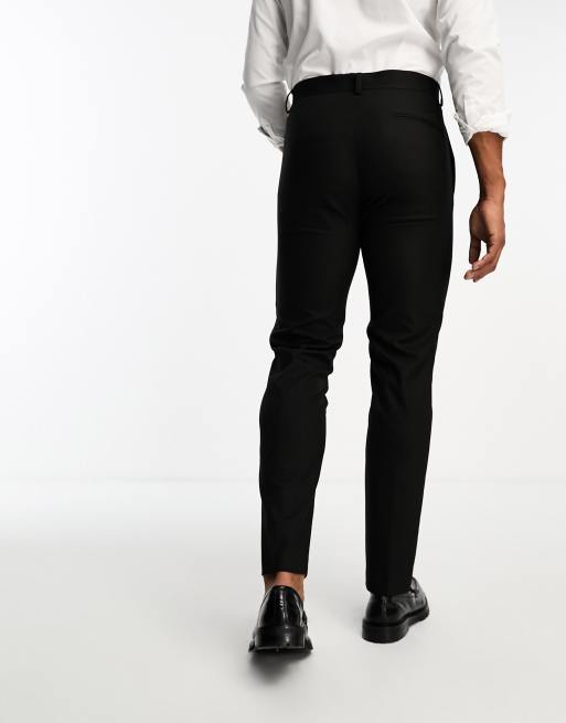 ASOS DESIGN - Smalle pantalon in zwart, 3 van 5