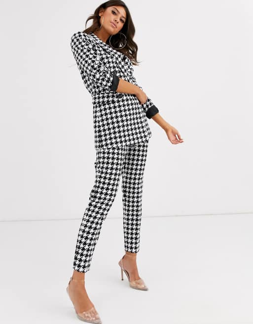 ASOS DESIGN  - Kostuum in mono pied-de-poule, 3 van 3