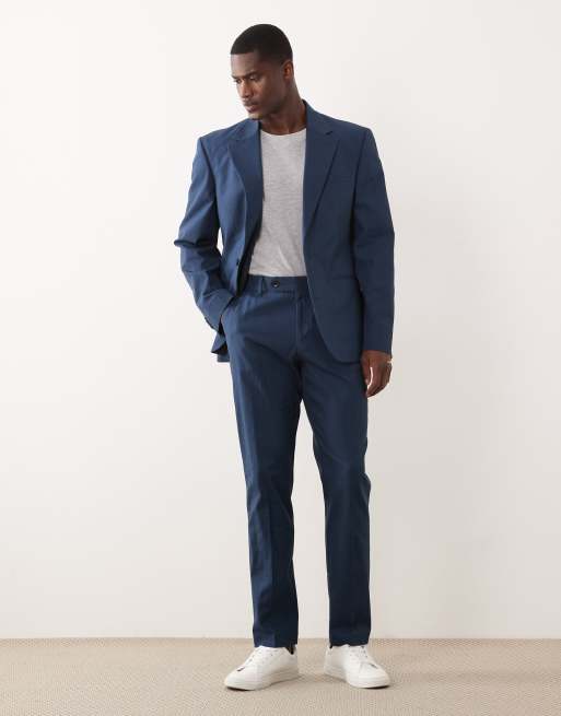 ASOS DESIGN - Pak van 100% katoen met linnenlook in marineblauw, 3 van 3