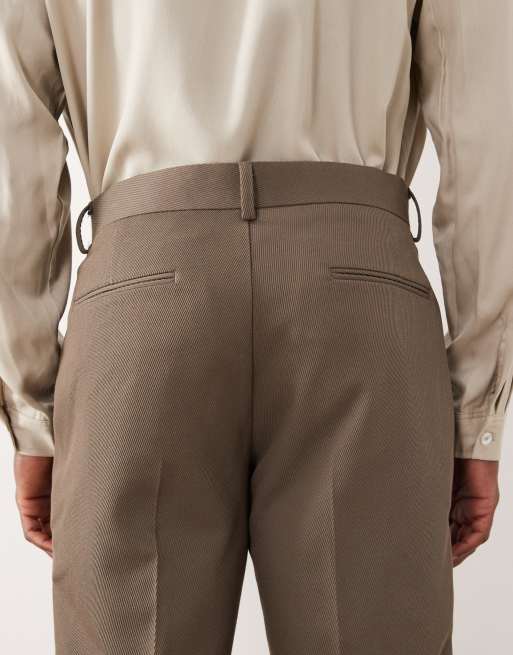 ASOS DESIGN - Smalle pantalon van keperstof in kaki, 5 van 5