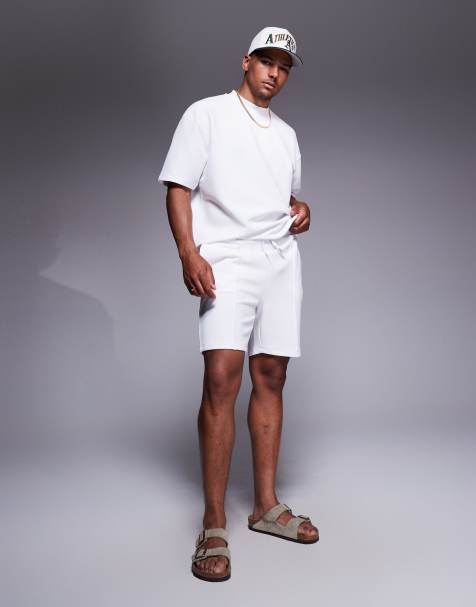 ASOS DESIGN - Smalle short in wit, deel van co-ord set - view 1
