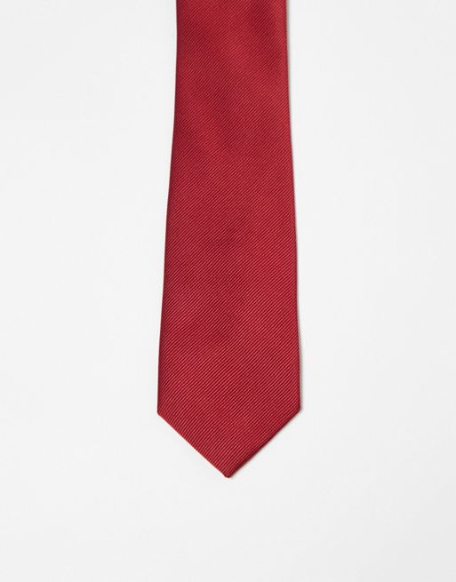 FhyzicsShops DESIGN - Smalle stropdas in rood