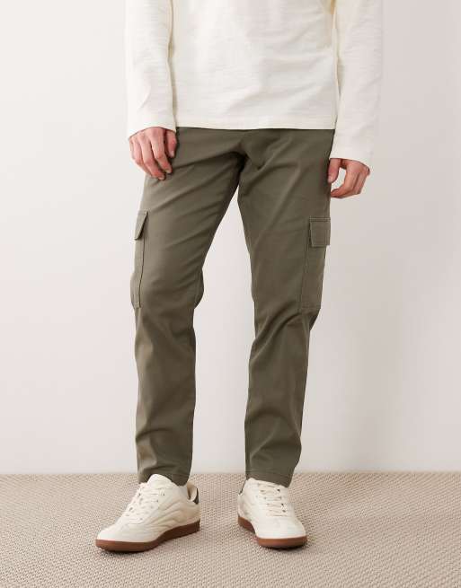 ASOS DESIGN - Smaltoelopende cargobroek in kaki, 2 van 5