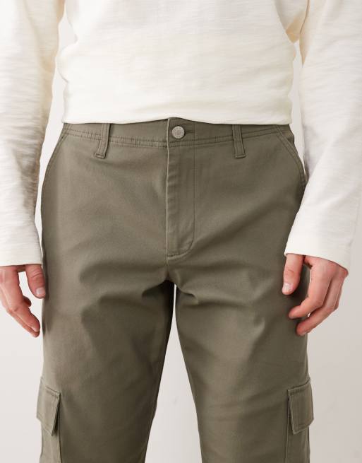 ASOS DESIGN - Smaltoelopende cargobroek in kaki, 5 van 5