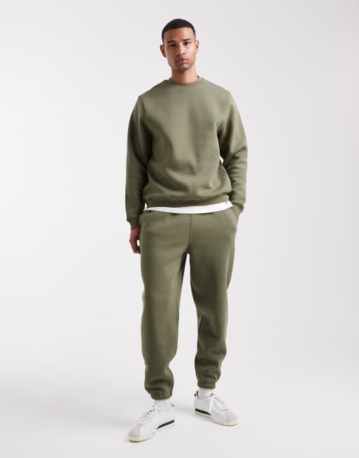ASOS DESIGN - Smaltoelopende joggingbroek in kaki