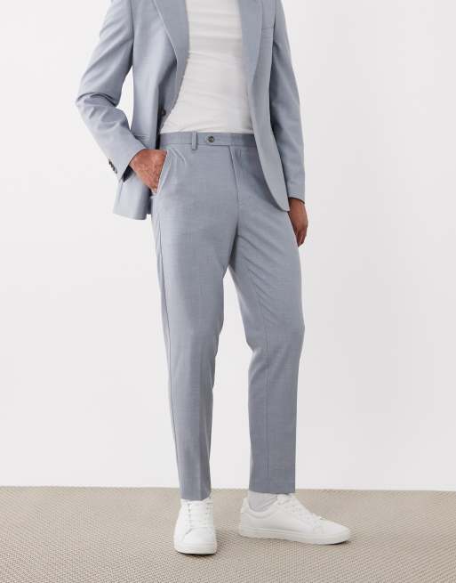 ASOS DESIGN - Skinny pak met micro ruitje in lichtblauw, 3 van 3