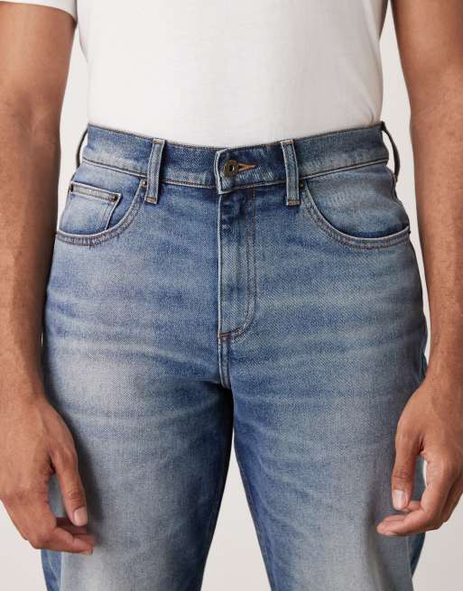 ASOS DESIGN - Smaltoelopende stretch jeans in blauwe dark wash, 5 van 5