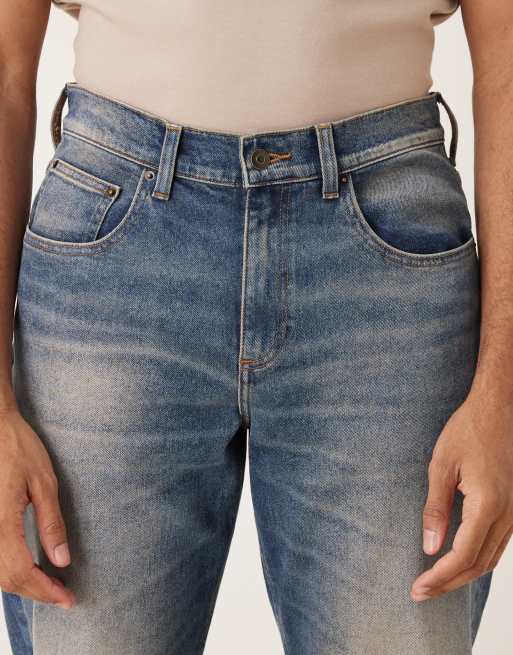 ASOS DESIGN - Smaltoelopende stretch jeans in blauwe dark wash, 5 van 5