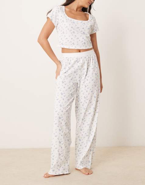 ASOS DESIGN – Småmönstrad pyjamas - view 1