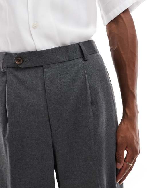 ASOS DESIGN smart balloon fit pants in charcoal | ASOS