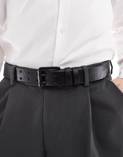 ASOS DESIGN smart belt in black - view 1