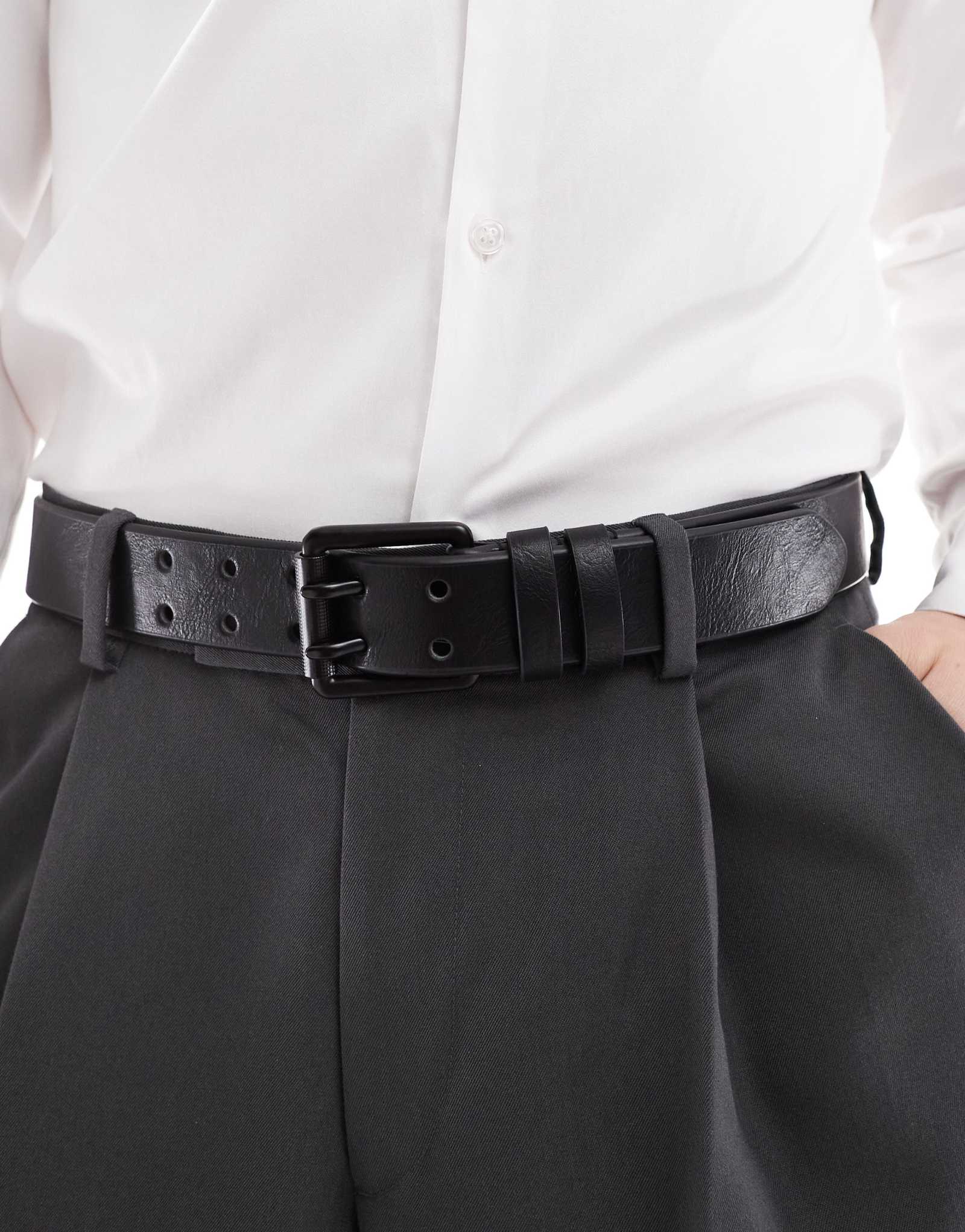 Элегантный ремень ASOS DESIGN черного цвета