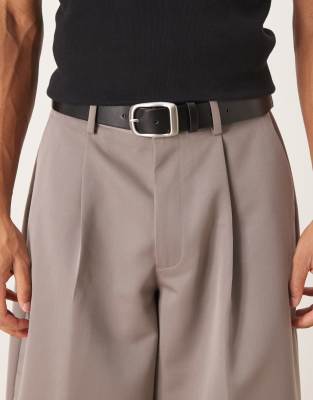 Asos Design Smart Belt In Black