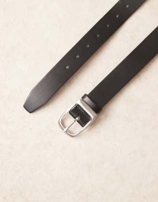 Asos Design Smart Belt In Black