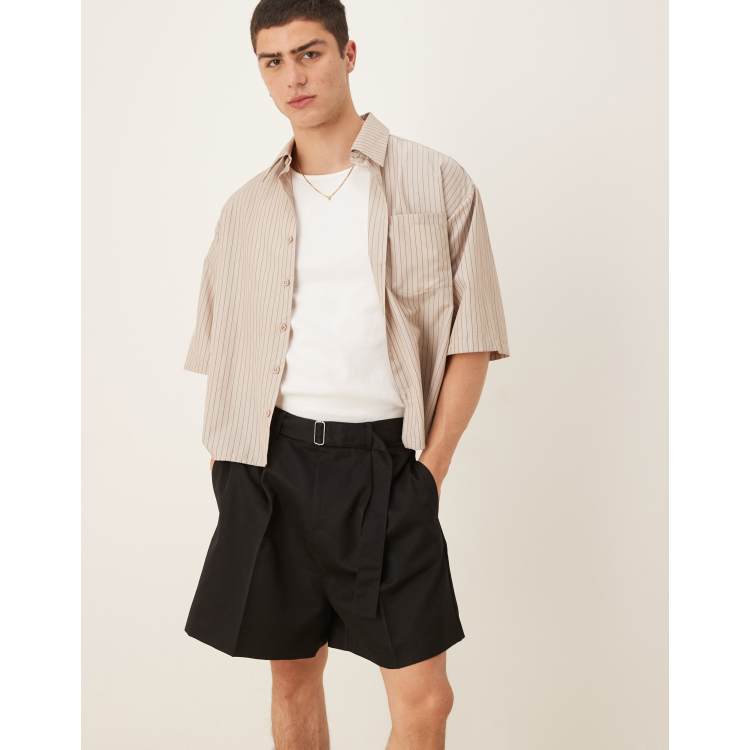 ショートパンツ Acne Studios Split Design Bermuda Shorts With Pleated Front Acne Studios Split Design Bermuda With Pleated Front | THE LIST