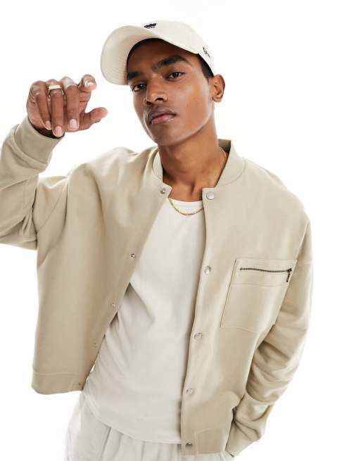 Beige bomber outlet mens