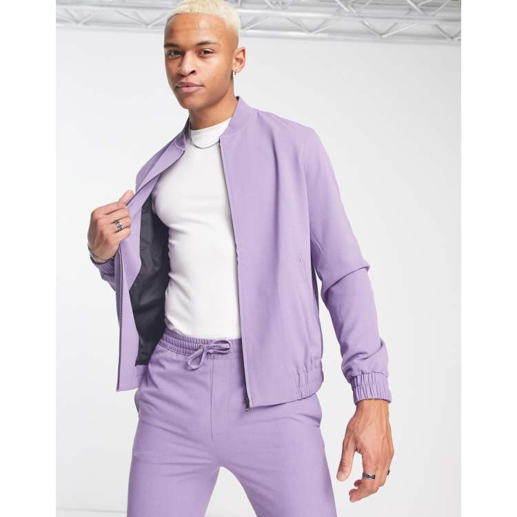 Light purple bomber on sale jacket