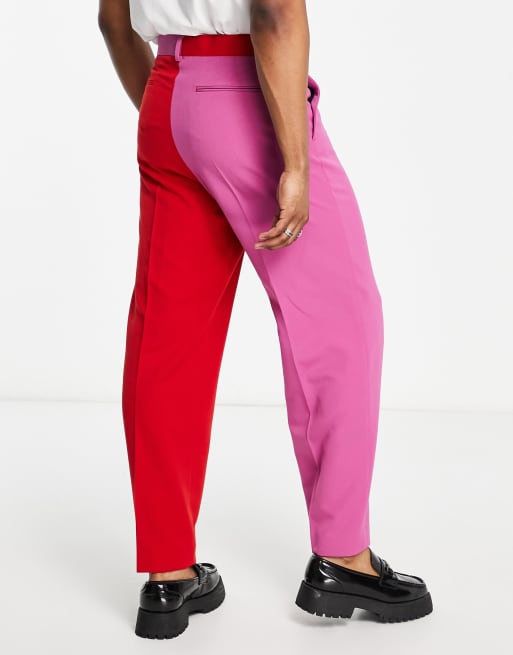 Pink and 2024 red pants