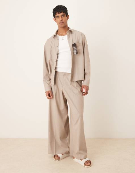 ASOS DESIGN smart co-ord in navy pinstripe - view 1