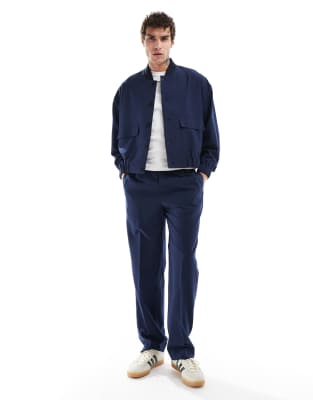 asos ASOS DESIGN smart co-ord in navy