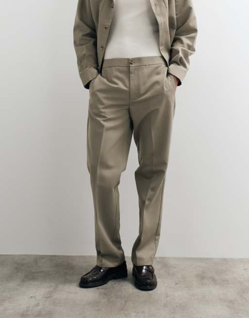 ASOS DESIGN smart co-ord straight trousers in sage, 2 of 5