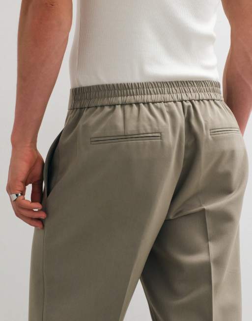 ASOS DESIGN smart co-ord straight trousers in sage, 4 of 5