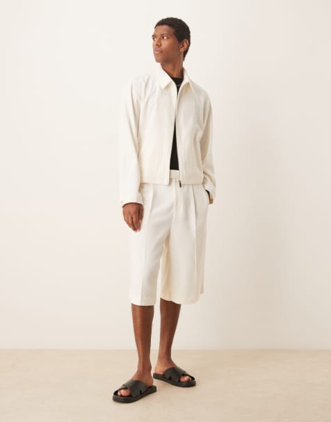ASOS DESIGN smart co-ord white microtexture - view 1