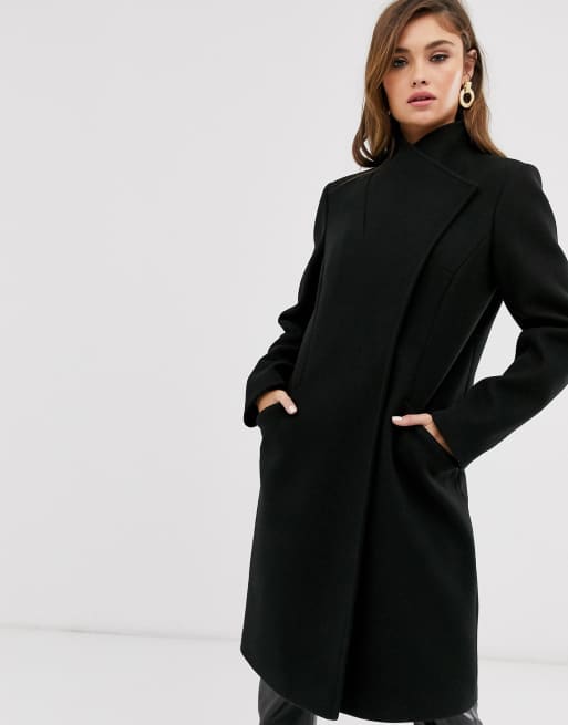 Black shop coat smart