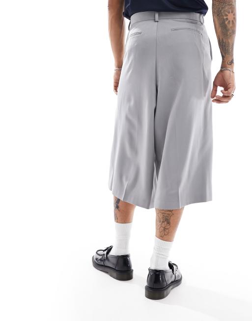 ASOS DESIGN smart cropped pants in light grey ASOS