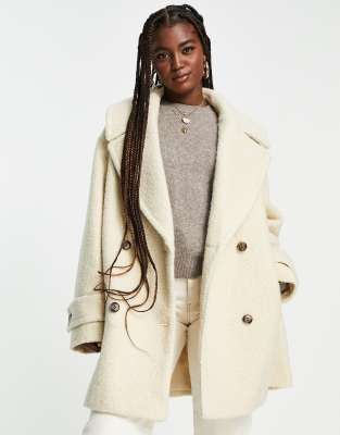 Asos design best sale teddy coat