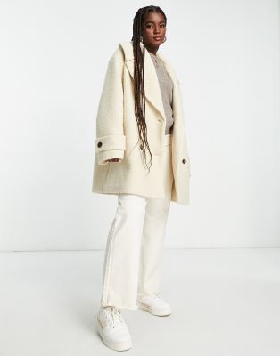 Off store white peacoat