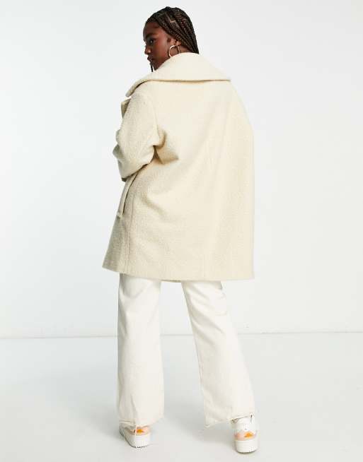 Off white cheap wool coat