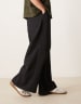 ASOS DESIGN smart extreme wide leg pants in black