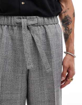 Asos Design Smart Extreme Wide Sweatpants In Gray