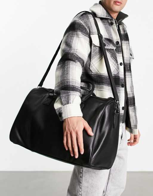 Asos black store leather bag