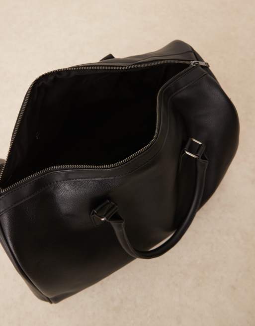 Faux leather hotsell duffle bag womens