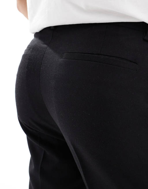ASOS DESIGN smart flared pants in black, 4 of 5