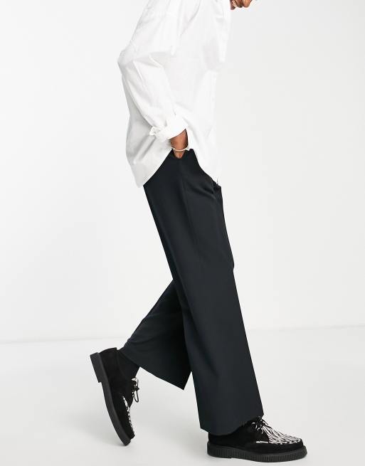 Flared Trousers - Men - Black