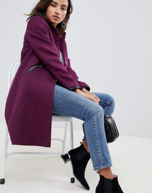 Asos hot sale funnel coat