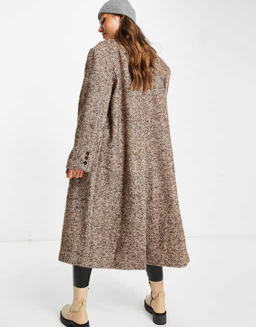 Asos best sale herringbone coat