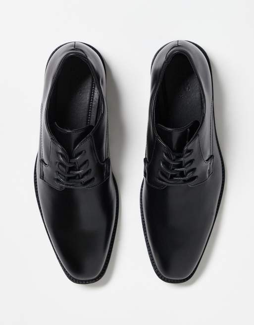 ASOS DESIGN smart lace up derby shoes in black, 3 of 3