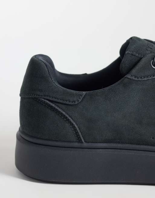 ASOS DESIGN smart lace up trainers in navy, 2 of 5